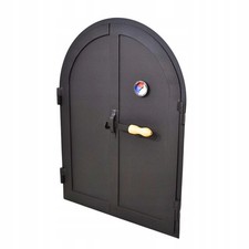 Grösse Rauchkammertür Anheizkammertür Stahltür Stahltür Schwarz 50cm x 70cm
