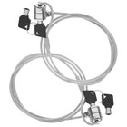 2 Sets Laptop Schließkabel gleichschließend Kabelschloss Sicherheit Hardware Schloss für Monitor