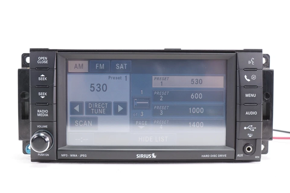 Chrysler Radio AM/FM Reproductor de CD MP3 DVD HDD Pantalla OEM 2008-2010 Foto 2 de 4