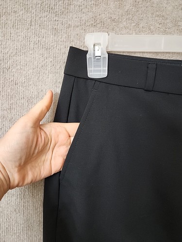 Banana Republic Ryan Vestito Pantalone Donna 4 Nero Dritto Lavabile Lana Italiana - Foto 2 di 9
