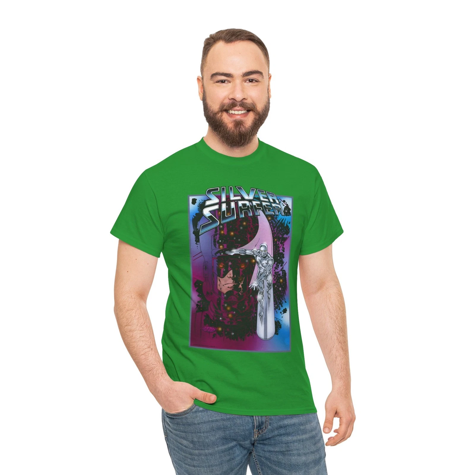 Silver Surfer & Galactus T-Shirt - John Byrne Art - Marvel Comics