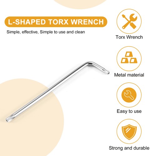Chiave a stella Torx a prova di manomissione a braccio lungo argento, T25 100 mm I7R27724 - Foto 3 di 4