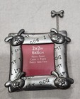 1999 Dog Pet Photo Picture Frame Silver Pewter 2x2" Newell Rubbermaid