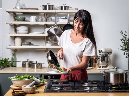 KitchenAid Stainless Steel Bratpfanne 28cm silber - Antihaftbeschichtung - Bild 5 von 7