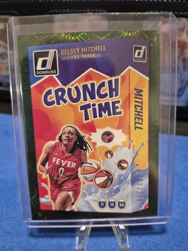 2025 Panini Donruss WNBA - Crunch Time Kelsey Mitchell #6 Green Fireworks /399