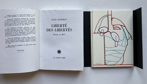 Alain JOUFFROY "Liberté des libertés" E.O.NUM. 1/300 + Oeuvre ADAMI Signée, 1971 - Foto 2 di 3