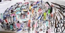 Japanese Sewing Scissors Bulk Lot of 160 Assorted Vintage Used Shears