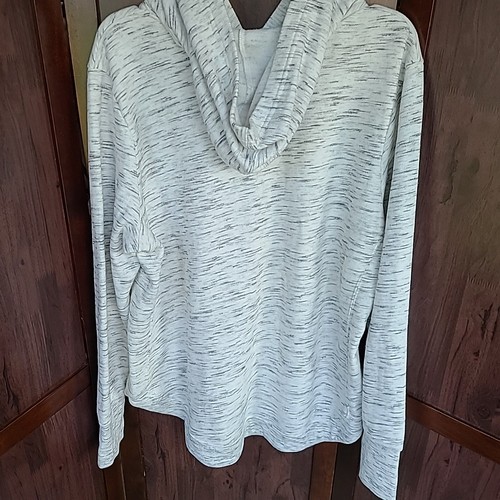 Tek Gear Ultrasoft Fleece Hoodie Sweatshirt Plus Size 2X White Black - Picture 3 of 3