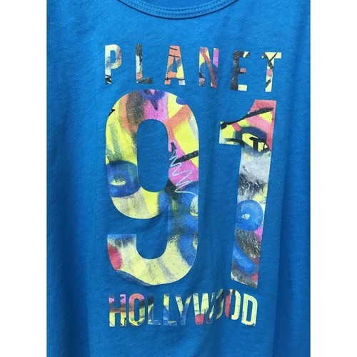 Planet Hollywood 91 top donna canotta grande blu - Foto 5 di 7
