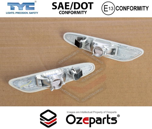 Pair LH+RH Guard Flasher Indicator Light Lamp For BMW 3 Series Sedan E90 05~12 - Picture 2 of 3