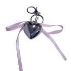 Elegant Heart Keyring Stylish Bowknot Pendant Charm Accessory for Bag and Key