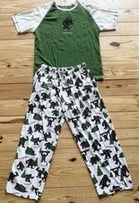 Lazy One Sasquatch I Believe PJs Top Men’s Xl Bottoms Men’s Large New No Tags