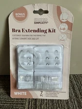 Sheer Simplicity White Bra Extending Kit w/ Bonus Storage Bag by Evriholder