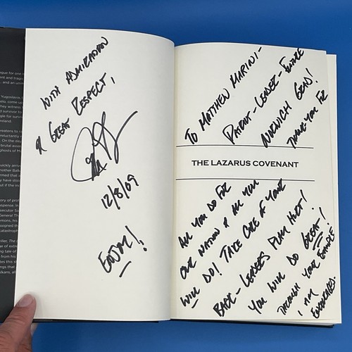 John FENZEL -- Lazarus Covenant (Thriller) -- 2009 SIGNED 1st Edition Hardcover - Picture 2 of 13