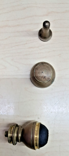 Vintage Hand Carved Wood & Brass Walking Stick / Cane & Hidden Pool Cue - Picture 3 of 3