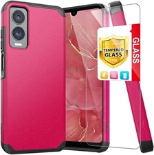 TJS Compatible with Cricket Debut S3 (U572AC) Case, AT&T Vista 2 Pink 