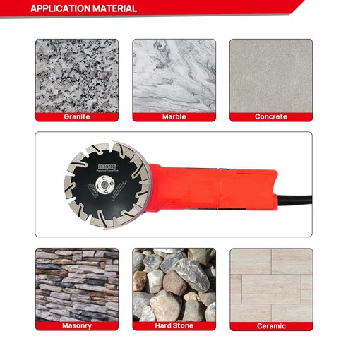 2pcs 9"/230mm Diamond Turbo Saw Blade Cuts Granite Marble Concrete Cutting Disc - Picture 5 of 9