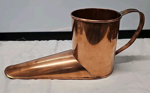 Vintage English Tavern Solid Copper Boot Ale Muller Warmer-Made in England
