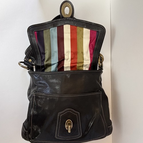 Vintage Coach 10327 65th Anniversary Legacy Shoulder Hippie Bag Handtasche Black - Bild 9 von 23