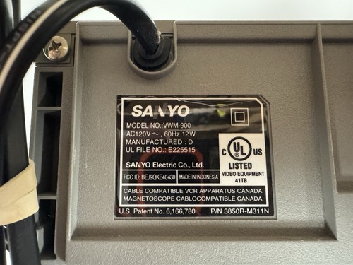 Sanyo VWM-900 HiFi Stereo 4-Kopf Videorecorder VHS Player Recorder mit Fernbedienung - GETESTET - Bild 4 von 6