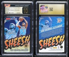 2023 NBA Hoops Premium Stock Sheesh Silver Prizm Shai Gilgeous-Alexander CGC 10
