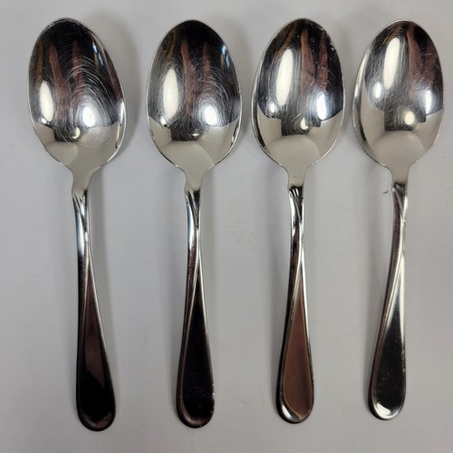 Oneida Flight Reliance Oval Soup Spoons 6 3/4" Glossy Stainless Lot of 4 - Picture 2 of 10