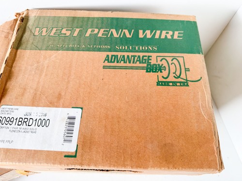 West Penn Wire 60991BRD 16/2C Solid Plenecon II Fire Alarm Cable FPLP Red 700FT - Picture 7 of 7
