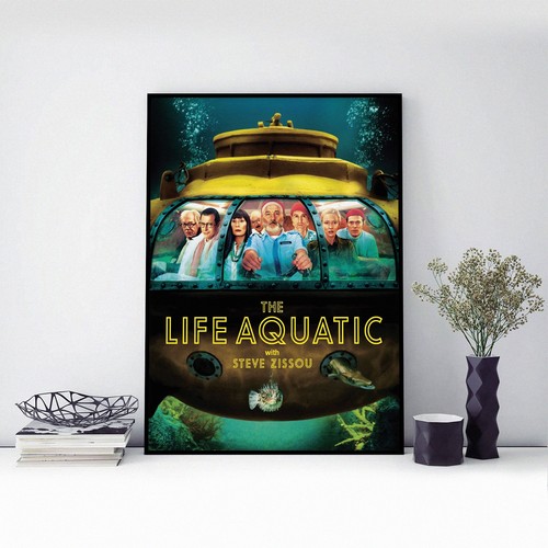 2004 THE LIFE AQUATIC WITH STEVE ZISSOU - Movie Film Poster Print - A3 A4 A5 - Picture 2 of 4