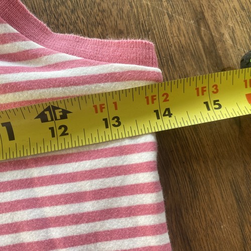 Ralph Lauren Dress Girls size L Pink and White Striped Cotton - Picture 10 of 10