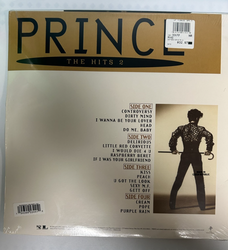 PRINCE-THE HITS 2 Creamy White Vinyl 2LP Record Brand New Sealed - Picture 2 of 2