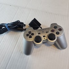 READ Sony PS2 Dualshock PlayStation 2 Controller Silver SCPH-10010 