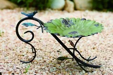 Metal Blue Green Sunflower Bird Feeder