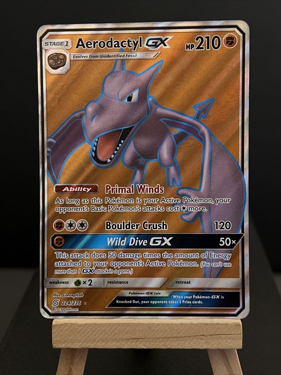 Card Aerodactyl-GX 224/236 da coleção Unified Minds