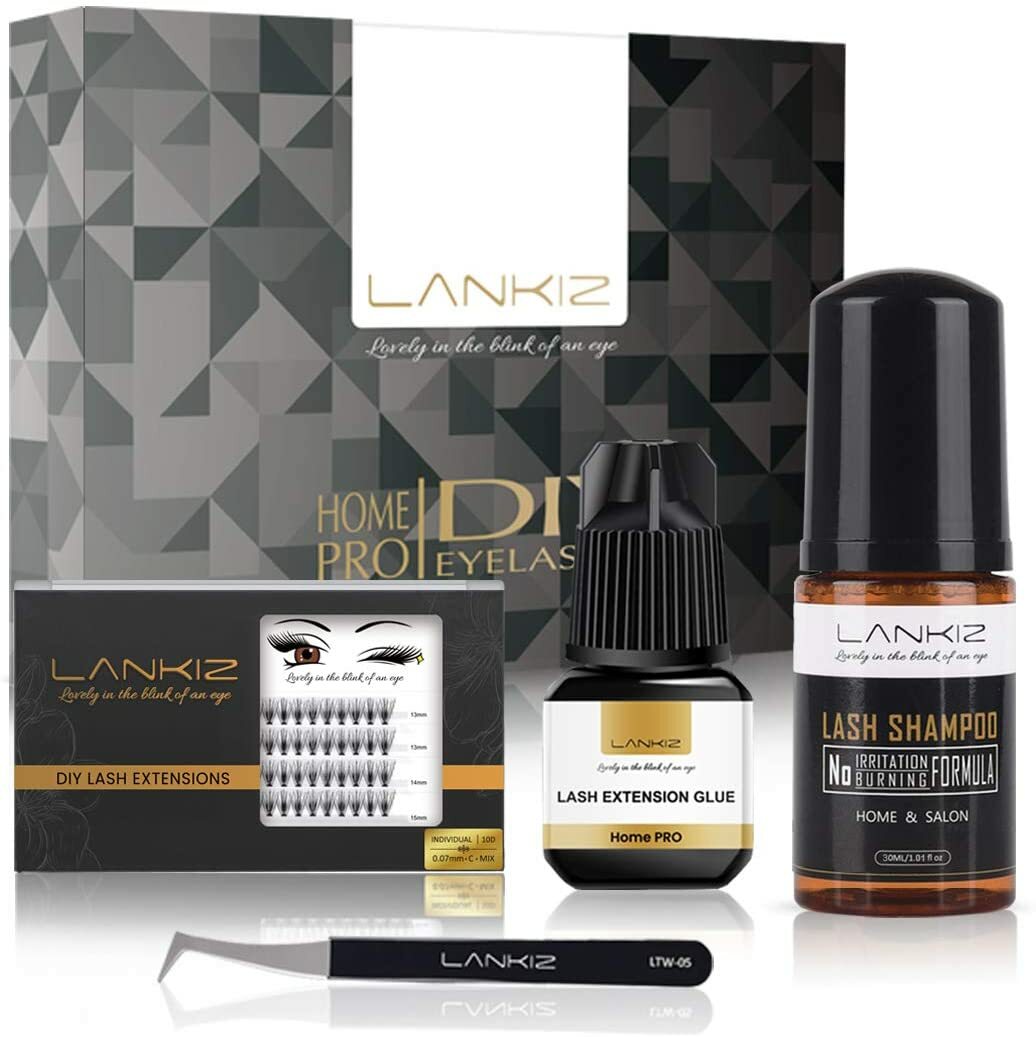 LANKIZ-DIY-Eyelash-Extension-Kit, DIY Lash Extensions at Home with Self Applicat Tania okazja