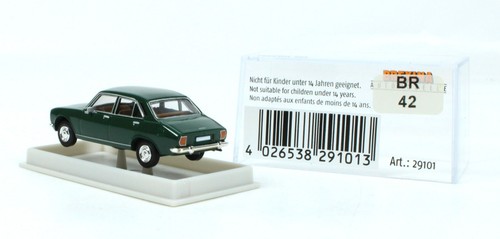 H0 Brekina 29101 Peugeot 504 verde scuro confezione originale - Foto 2 di 3