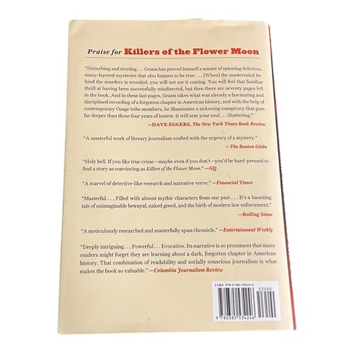 David Grann~KILLERS OF THE FLOWER MOON~SIGNED 1ST(17)/DJ~NICE COPY - Picture 7 of 7