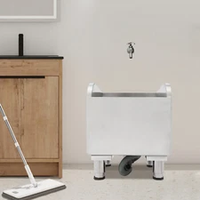 Commercial Floor Mop Sink, Stainless Steel Mop Service Basin, Mop Cleaning Sink