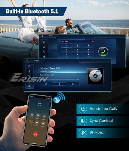 12.3" 8 Core 128G Android 14 Autoradio IPS DSP SWC BT5.1 Mercedes Classe B W246 - Imagen 9 de 17