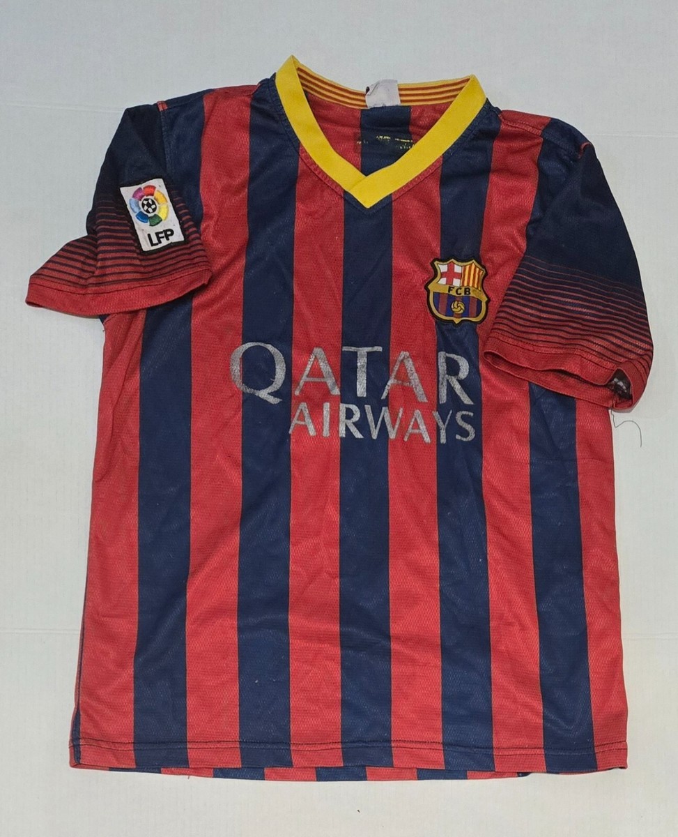 Barcelona Soccer Jersey #10 FC Barca Mens Small FCB Qatar