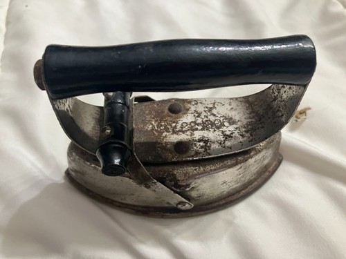 Antique Dover Salesman Sample Asbestos Sad Iron Removable Handle May 22, 1900 - Picture 4 of 6