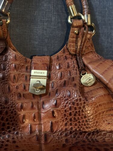 Brahmin L3815100004 Bristol Satchel Pecan Melbourne Bag - Brown - Picture 2 of 5