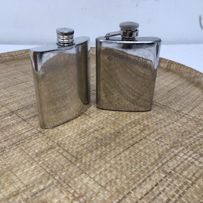 Comoy's of London 3o z Pewter Hip Flask + Colombia 3.5 oz Comoy's of London 3o z Pewter Hip Flask + Colombia 3.5 oz