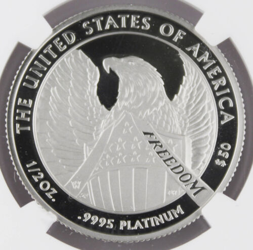 2007 W $50 1/2 Oz PLATINUM EAGLE 10th Anniv 2 Coin Set NGC PF70 Reverse Proof - Picture 4 of 6