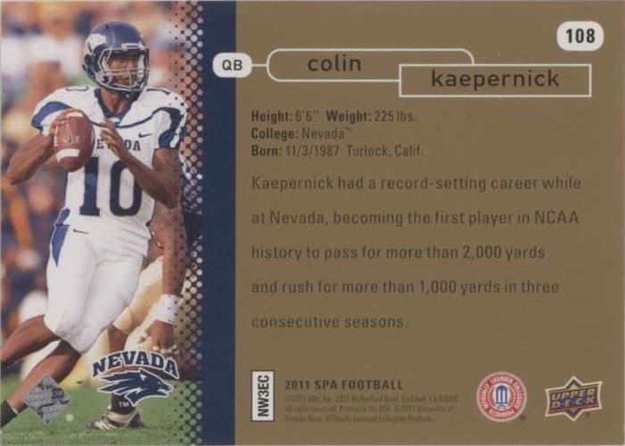 2011 SP Authentic Colin Kaepernick #108