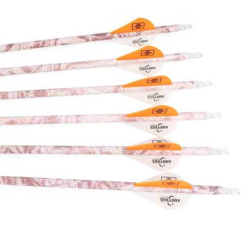 6/12 Carbonpfeile 30" Jagd Pfeile SP500 Camo Pfeilschäfte Recurve Compoundbogen - Picture 9 of 15