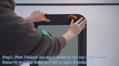 For RV Lippert Prepped Entry Door Window Shades Motorhome Blinds Camper Pleated - Video 1 of 1