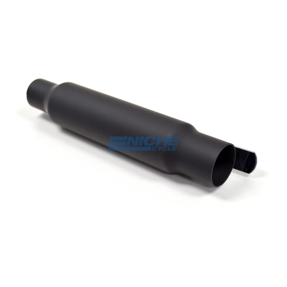 Silenciador universal corto de 12" para motocicleta café corredor bote bobber personalizado Foto 3 de 4