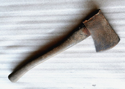 Vintage Axe / Chopper - Unbranded the cutting edge 3 1/4'' wide Wooden Handle