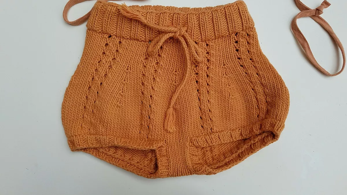 Misha and Puff Cotton Knit Bloomer Orange 2 3 4Y (14253)