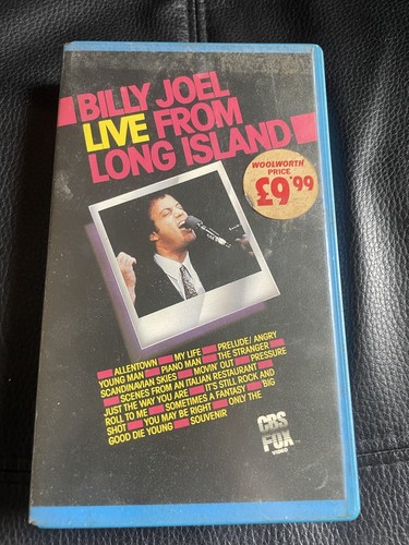 Billy Joel Live From Long Island VHS Video Tested Working Rare 1984